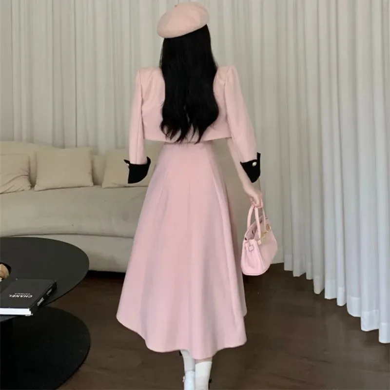 DHgate.com:Womens Elegant Two-Piece Set: Single-Breasted
