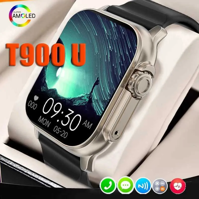 الساعات الذكية Smart Watch T900 Ultra Big Smartwatch for Man Women Gift Sport Litness Call