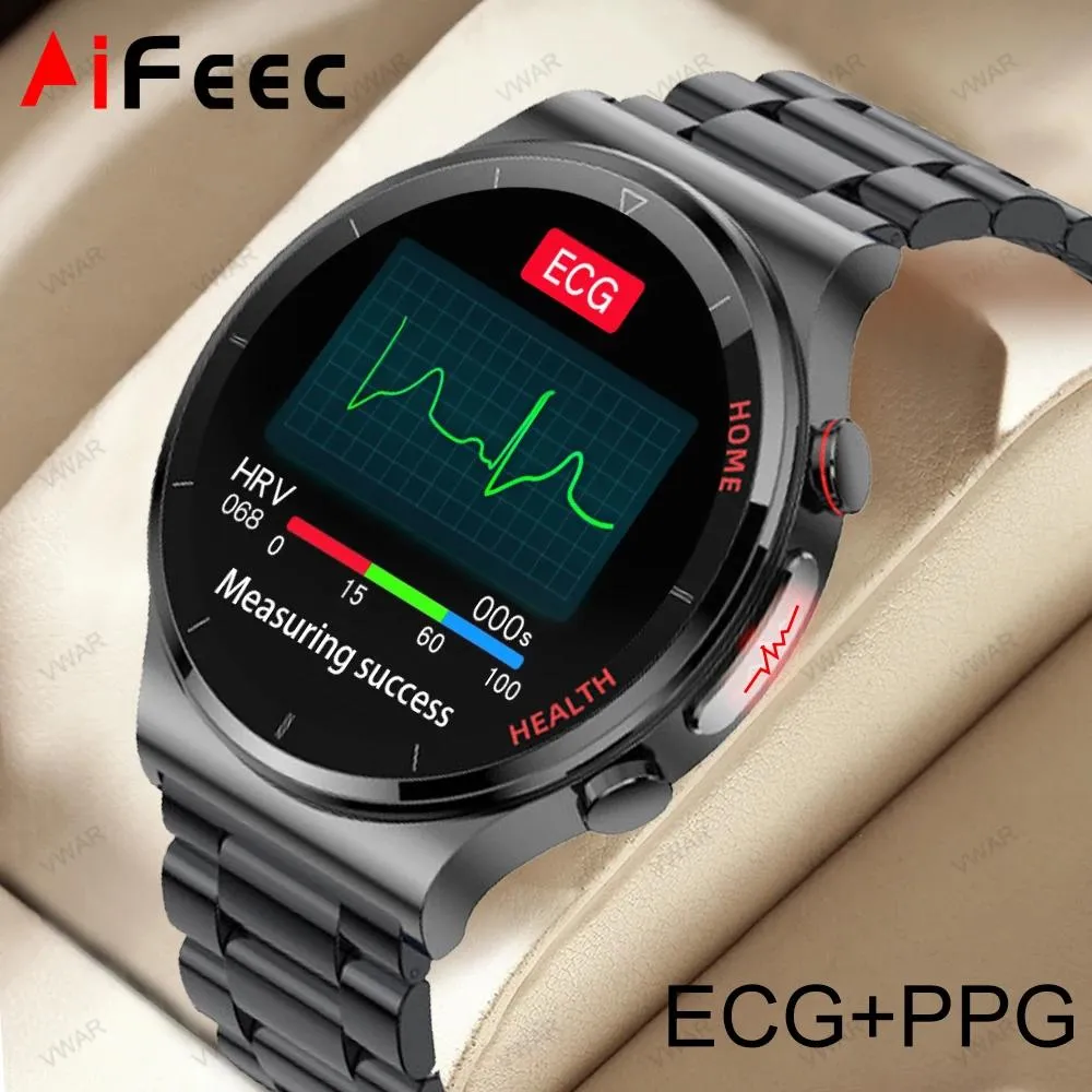 Watches 2022 Ny 650nm Laserterapi Smart Watch ECG PPG Body Temperatur Waterproof Men Health Fitness Tracker för Android Apple Xiaomi