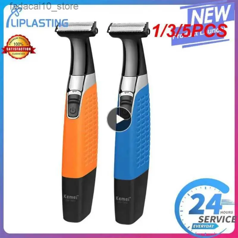 Electric Shavers 1/3/5PCS Kemei Electric Shaver for Men Rechargeable Beard Trimer Waterproof Razor Professional Hair Shaving Machine Grooming Q240119