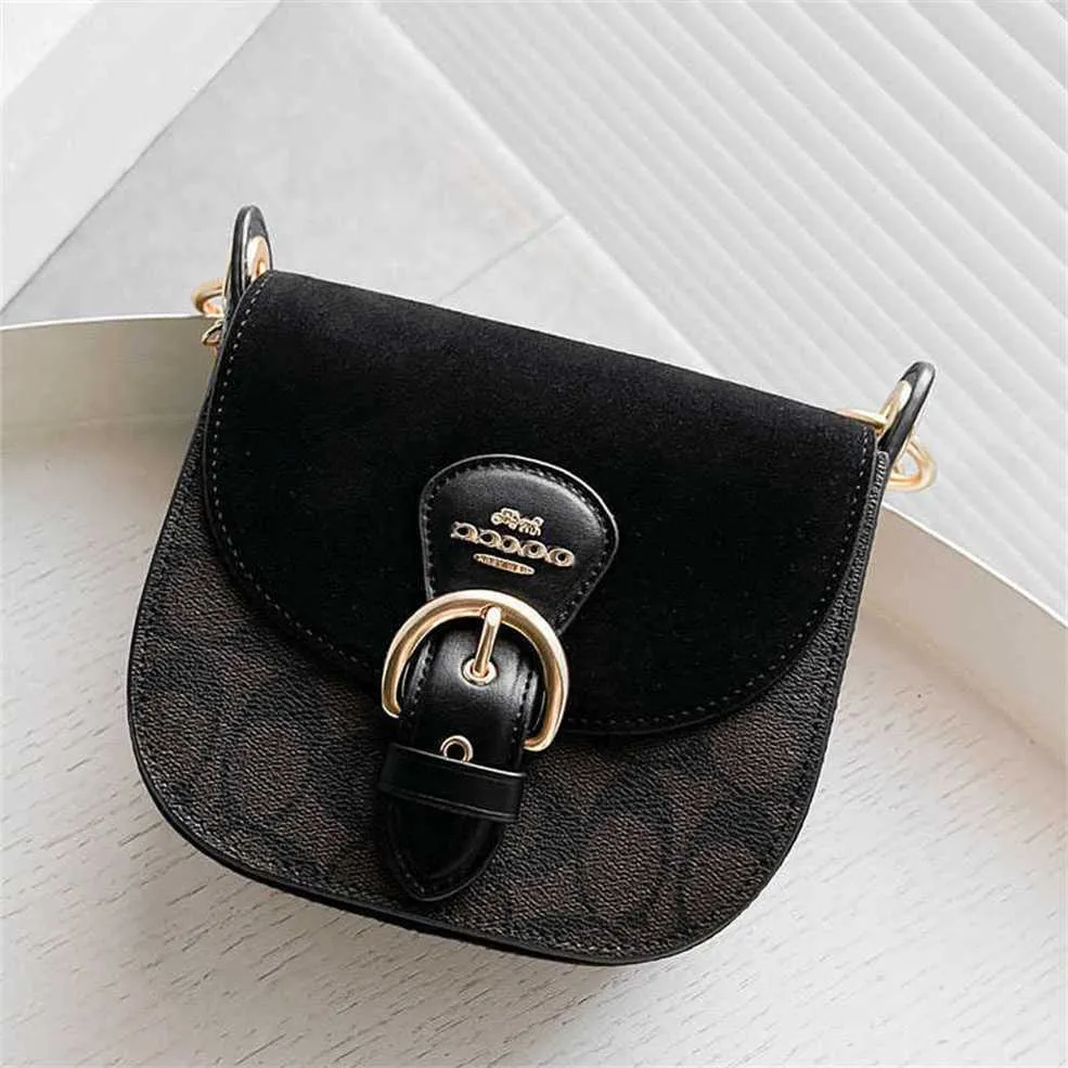 Novo clássico flor antiga Kleo pequena camurça sela um ombro bolsa crossbody fábrica on-line 70% venda