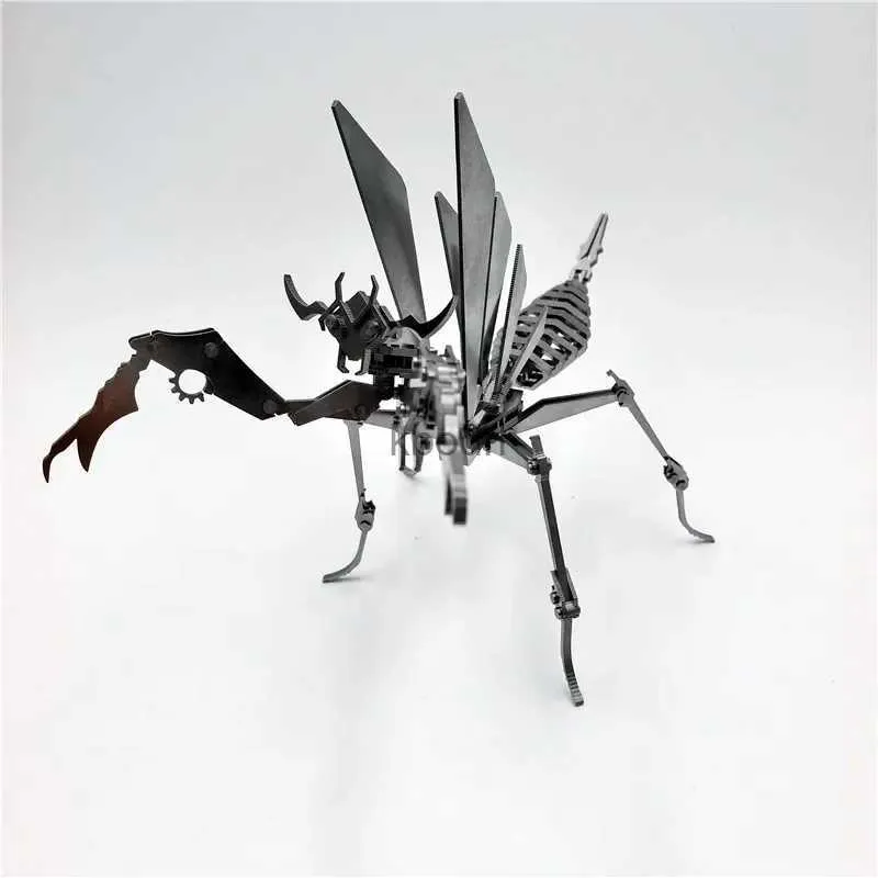 Ljushållare 3D Assembly Kit Mantis Metal Mechanical Insect Animal Puzzles Toys For Adults Diy Action Figure Collection Gifts In Stock YQ240123