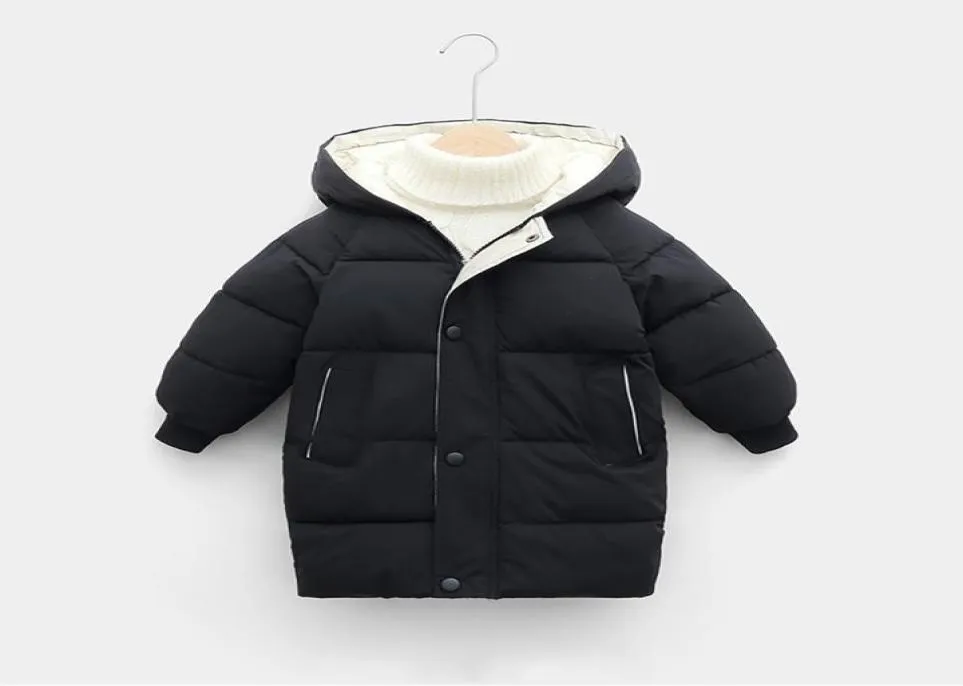 Children039s Down Coat Giacca invernale per bambini per ragazzi Cottonpadded Park Coats addensano giacche calde lunghe di bambini per bambini l9497013