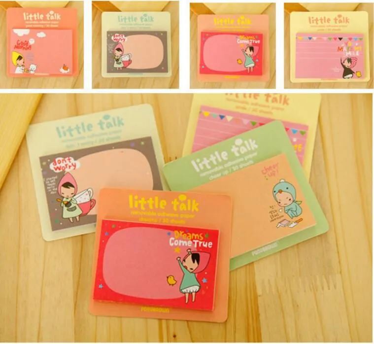 7.4*5cm Cartoon Cute Animal Panda Elephant Creativity Self-adhesive Memo Pad Sticky Notes