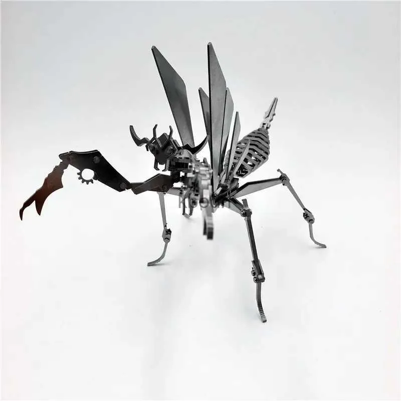 Craft Tools 3D Assembly Kit Mantis Metal Mechanical Insect Animal Puzzles Toys for Adults DIY Action Figure Collection Gifts In Stock YQ240119