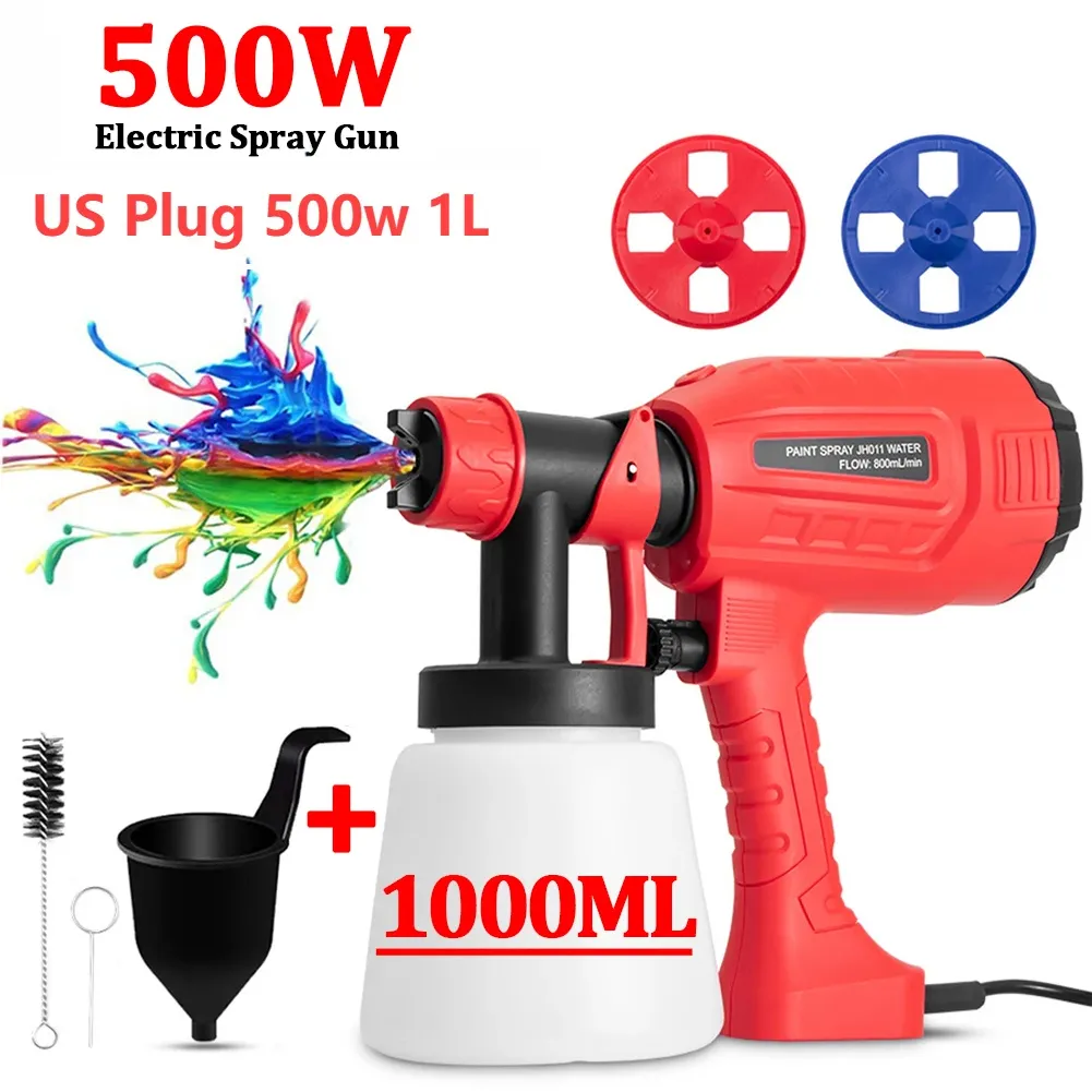 Pulvérisateur de peinture électrique 800ML, pistolet de pulvérisation amovible haute pression 400W, outils d'aérographe de revêtement mural, Machine de pulvérisation de peinture au Latex