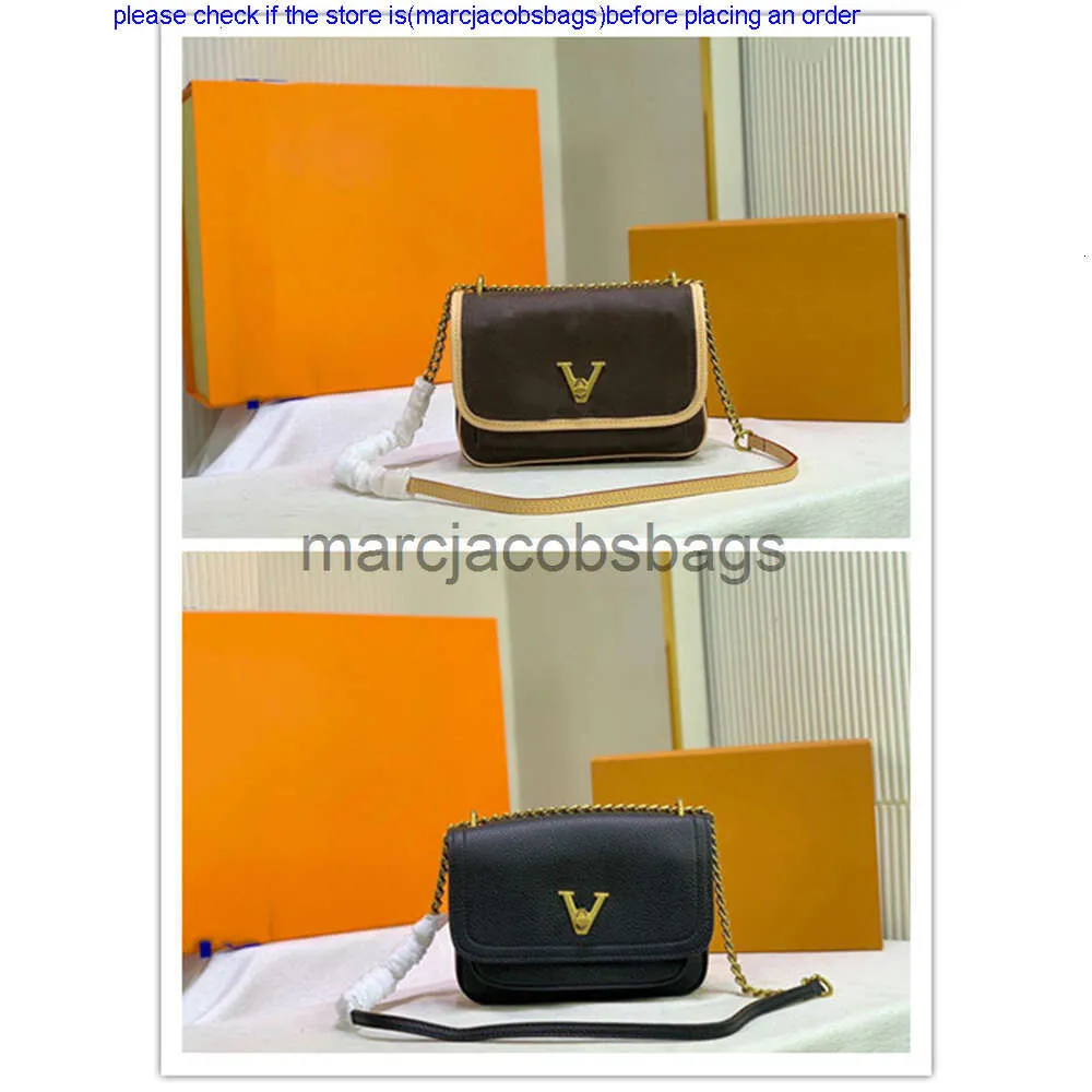 가방 lvity louisevittonly 디자이너 여성 Lockme 부드러운 Pochette 정품 가죽 메신저 지갑 지갑 m57072 Crossbody High