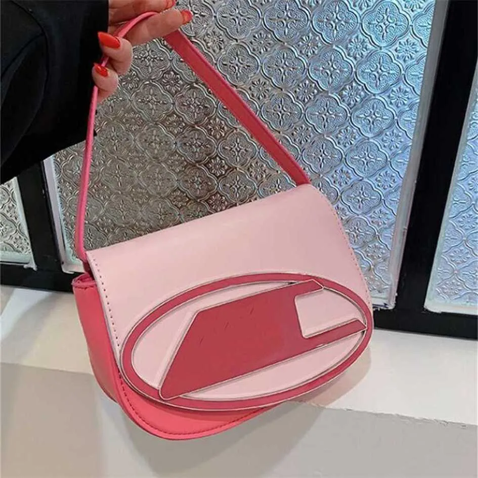 Luxury White Women Top Handle Purse Half Round Design Leather Underarm Flap Shoulder Bag Fashion Tote Handbags 80% off outlets slae