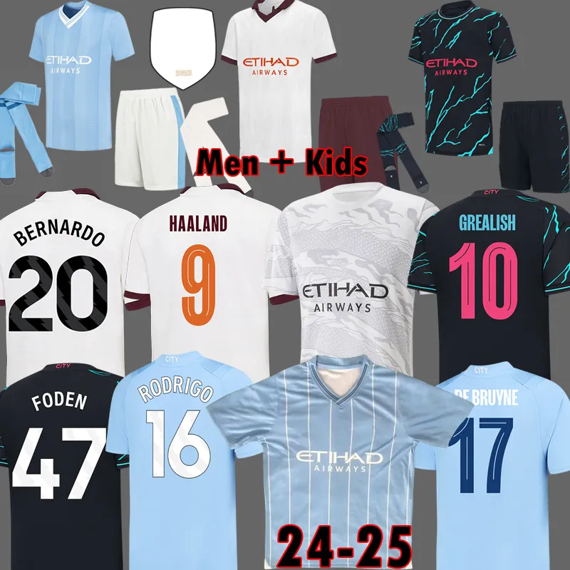 Manchester City No17 De Bruyne Home Kid Soccer Club Jersey