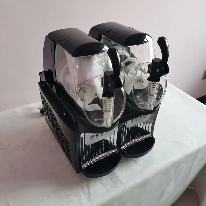 Máquina de smoothie de três tanques, máquina de raspadinha de gelo, máquina comercial de raspadinha de bebida congelada, 220v 110v