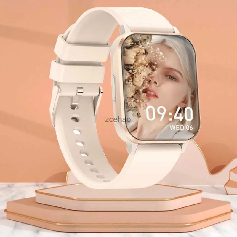 Orologi intelligenti LIGE Smartwatch 2023 per donna Orologi intelligenti Orologio da polso in oro rosa I68 Orologio fitness con chiamata Bluetooth per Android iOS iPhone
