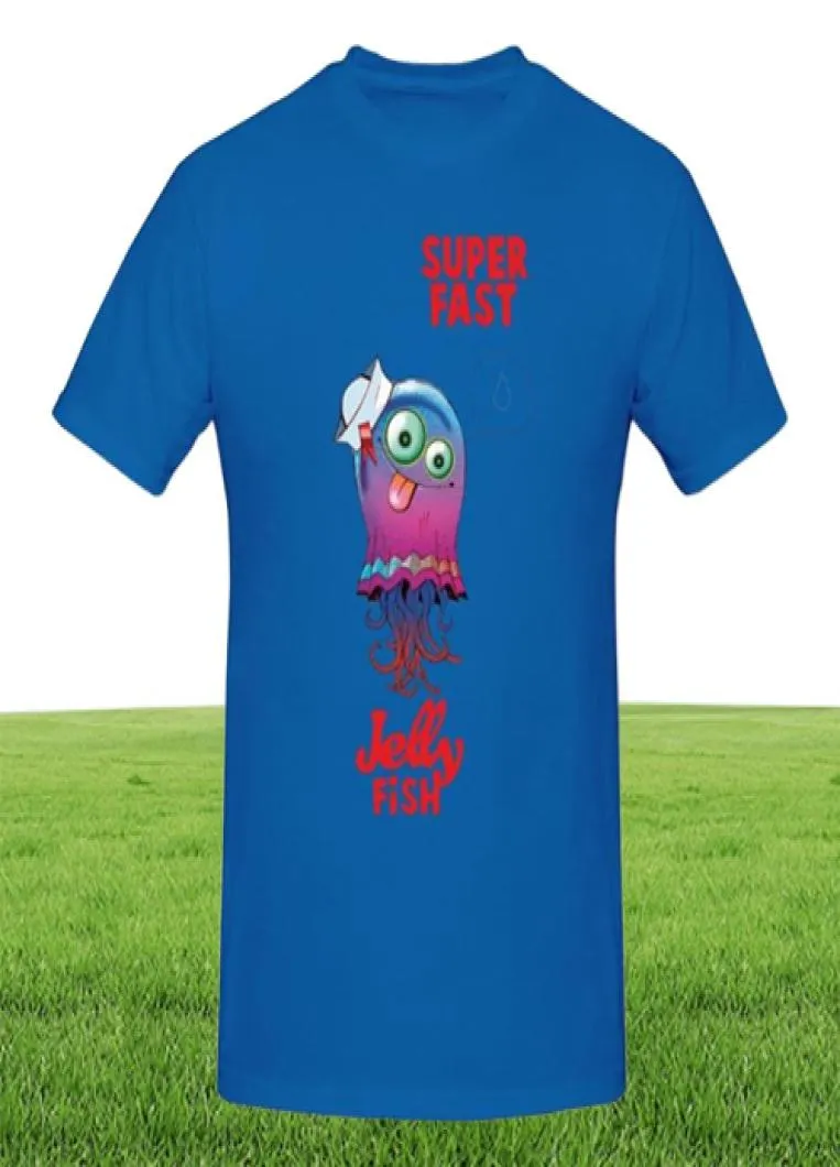 Men039s T koszule Gorillaz Shirt Superfast Jellyfish Tshirt Zagraniczona strej strejowa bawełniana krótkie rękawne druk Męski Tshirt3364857