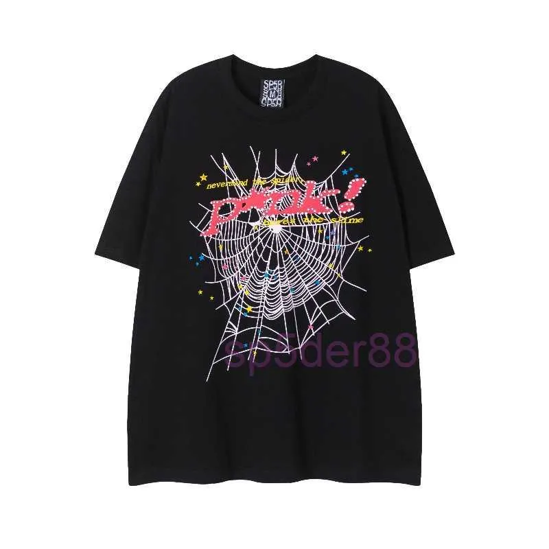 A115 555フォームスパイダーTメン女性ピュアコットンTシャツストリートポップファッションショートファッションマルチカラーUSAサイズS-XLクーンシルスSREE SHOR MULIPLE DNKG DNKG