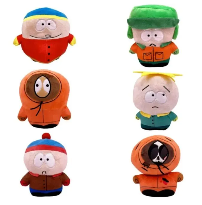 Jouets en Peluche South Park de 20cm, poupée de dessin animé Stan Kyle Kenny Cartman, oreiller en Peluche, jouets cadeau d'anniversaire pour enfants, nouvelle collection