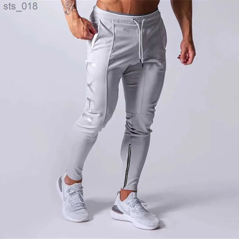 Jogging Clothing Gym Fitness Pants Men Jogging Sweatpants Cotton Sportwear Skinny Trouser Bodybuilding Training Clothing Sport Running Pants Menh24119