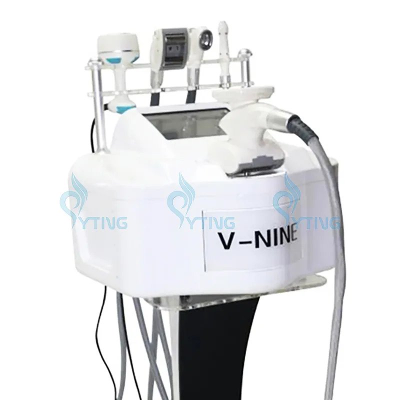 V9 Body Slimming Machine 5 I 1 Vakuumrulle RF Skin åtdragning 40K Cavitation Cellulite Borttagning Fat Smält Viktförlust Enhet