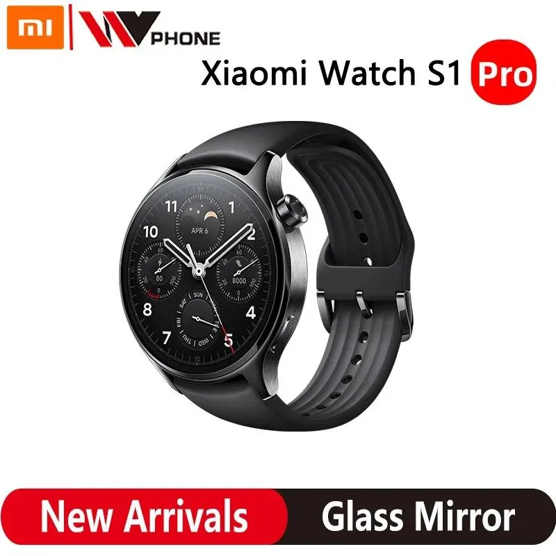 Orologi Xiaomi Watch S1 Pro Sensore di frequenza cardiaca GPS Telefonate 1.47 "AMOLED Smartwatch 5ATM Impermeabile Durata della batteria di 14 giorni