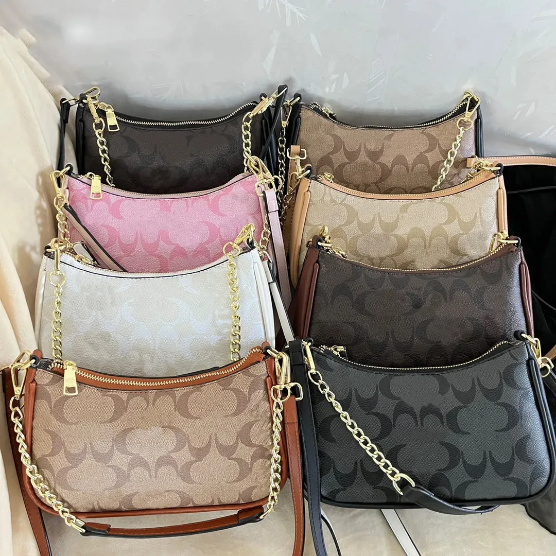 Femmes Petits Sacs À Main Designer Sac À Bandoulière Aisselles Doux Hobo CO Demi-Lune Dames Baguette Bourse Chaîne Sangle Croissant Sacs Rose Bourse