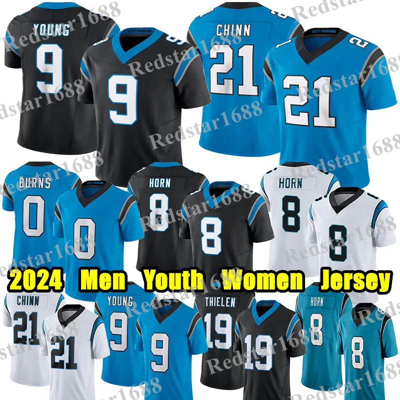 #9 Bryce Young Football Jersey #21 Jeremy Chinn Adam Thielen Miles Sanders Terrace Marshall Jr. Frankie Luvu Brian Burns Shaq Thompson Jaycee Horn Jerseys