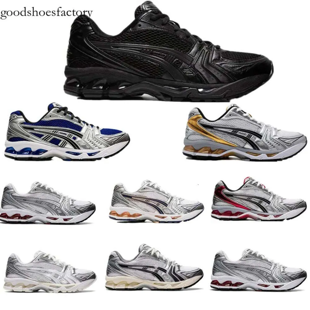 Blue Glacier Designer Gel Kayano14 Hommes Casual Chores Casual Chores Trainers Sports Black Sier Low Top Retro Athletic Running Shoe Women Sneakers Size 40-45