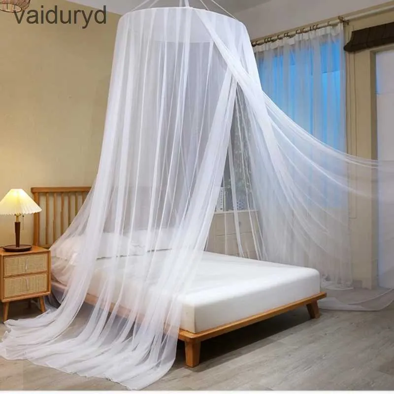 Rede mosquiteira mosquiteiro dossel verão acampamento repelente tenda cortina de insetos dobrável sala de estar quarto com suportes para cama de casal individual.