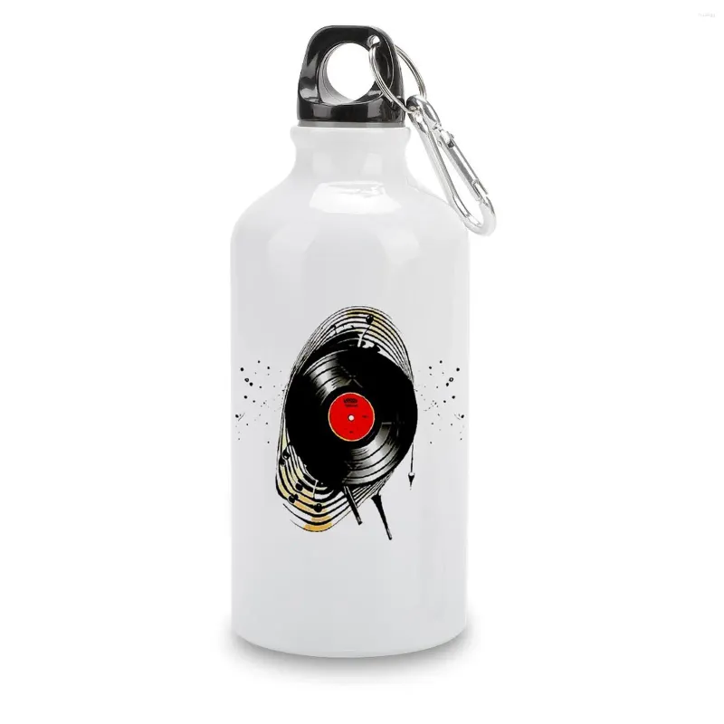 물병 LP 음악 레코드 일몰 4 DIY 스포츠 병 알루미늄 재미있는 참신 Kettle Graphicthermos Milk Cups