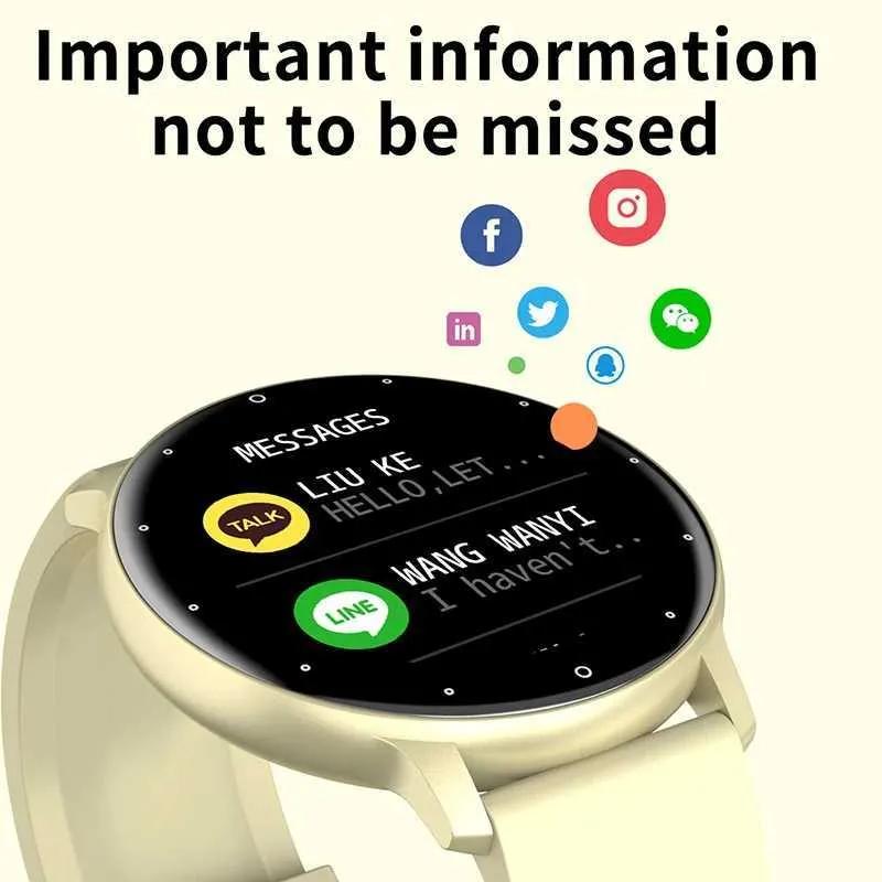 Smart Horloges 2024 Nieuwe Unisex Smart Horloge Volledig Touchscreen Sport Fitness Horloge IP67 Waterdichte Bluetooth Voor Android IOS Smartwatch Mannen