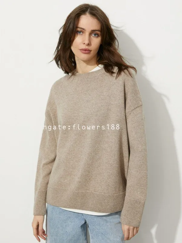 Swetry kobiet 048 SWEATER AUDN I Zima Nowy okrągły szyjka luźna rozciąga Sweter Kobiety Sweter Sweter Kobiety swetry swetry kardigany