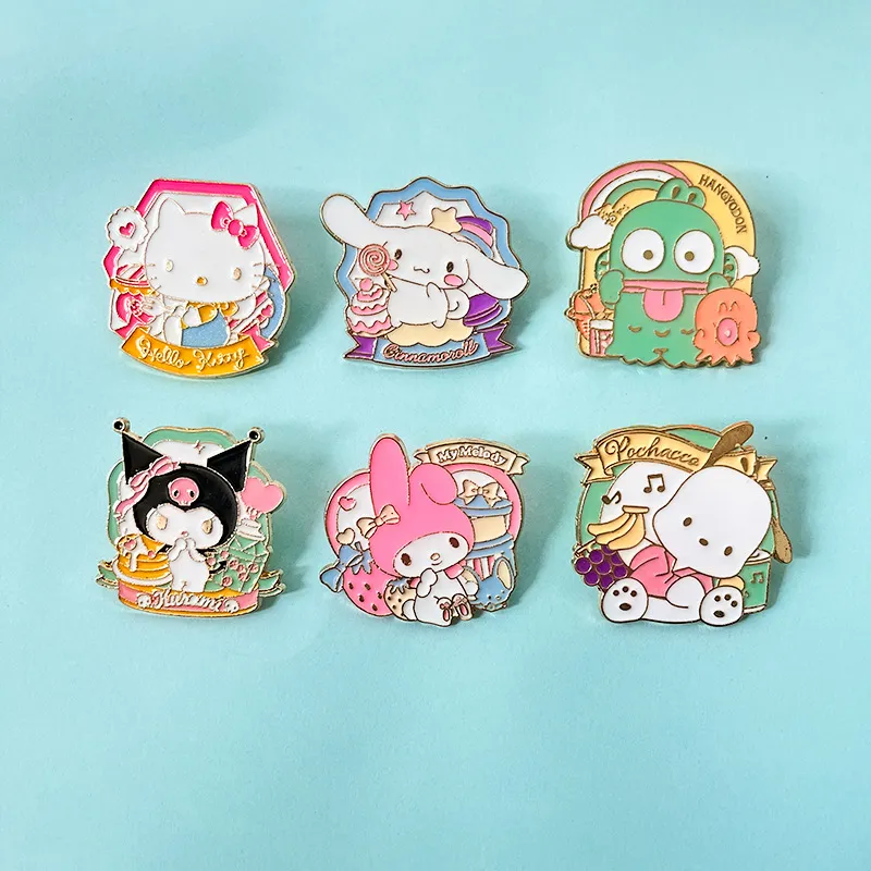 Cute Enamel Pins Set: Collectible Cartoon Brooches for Backpacks, Hats ...