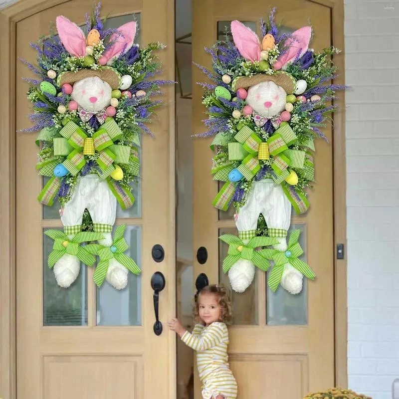 Dekorative Blumen Ostern Kranz Dekorationen Simulation Pflanzen Tür hängen für Vorderwand Urlaub Home Decor