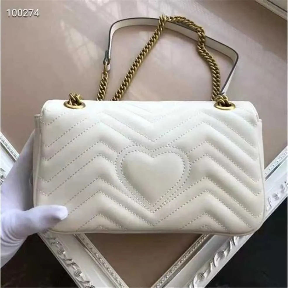 Cores Mulheres Bolsas De Ombro Mulheres Cadeia Crossbody Moda Acolchoada Coração Bolsas De Couro Feminino Famoso Designer Bolsa Bolsa 26cm Fábrica Online 70% Venda