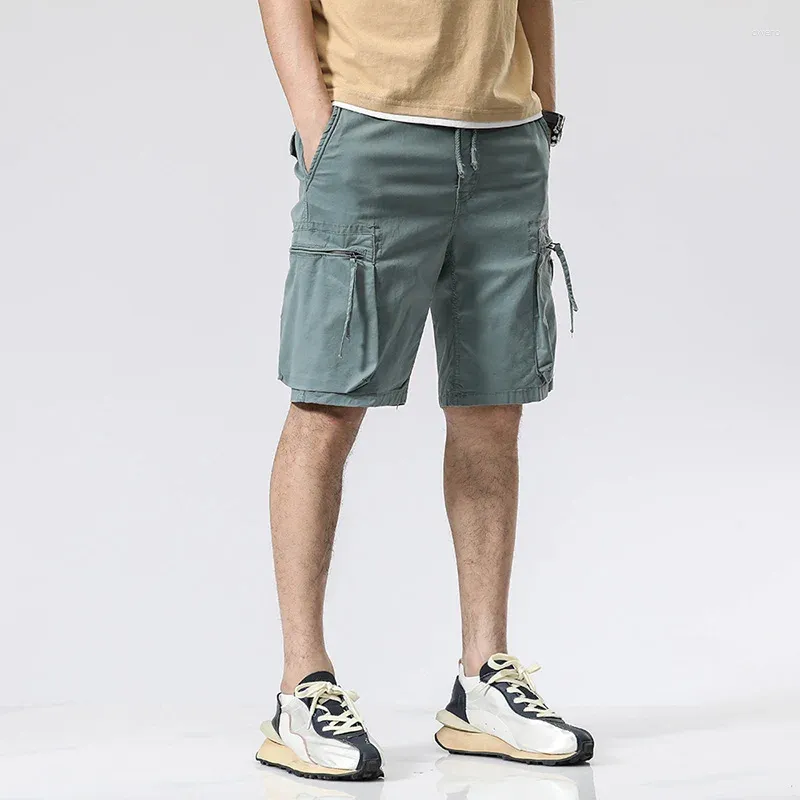 Shorts masculinos homens verão esportes ao ar livre caça homens simples casual tático cinco trabalho curto