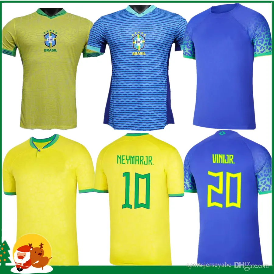 2023 2024 BrazilS soccer jerseys MARCELO PAQUETA NERES NEYMAR JR COUTINHO FIRMINO JESUS VINI JR 23 24 BrasilS football shirt kids kit Men women