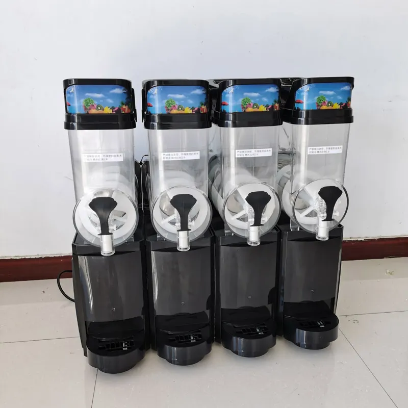 Double Tank Slush Machine 15L*2 Commercial Snow melting machine Cold drink dispenser Ice cream maker 220V 110V