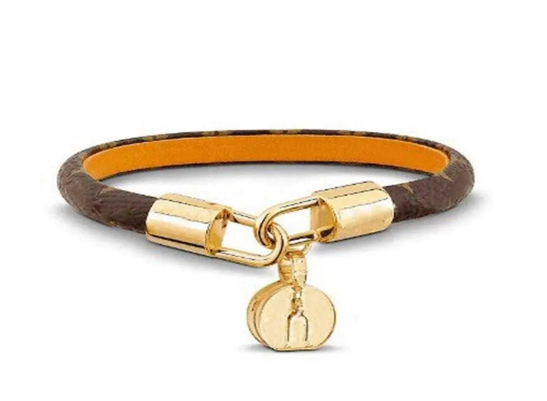 Modeschmuck Love Lock v Armbänder Armreifen Pulseiras Leder Echt für Frauen Männer Hohe Qualität6703677