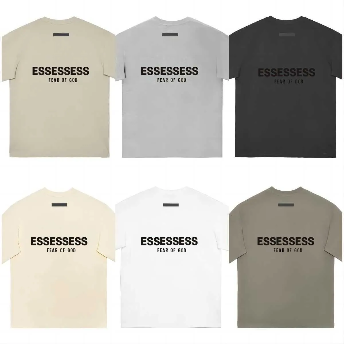 Chemises de créateurs Essentialsweatshirts Street Casual Essentialshoodie T-shirt Lâche Hommes Femmes Été Luxe Shorts Ess T-shirts Poitrine Imprimer Mode Tops Tees N8