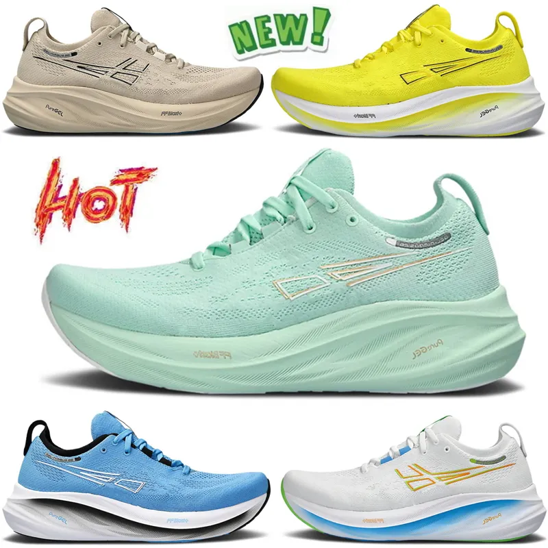 Chaussures d'athlétisme Gel Nimbus 26 Low Sapphire Light Blue Wide Mint Tint Sheet Rock Orange Noir True Red Hommes Femmes Designer Baskets de course Baskets de jogging en plein air