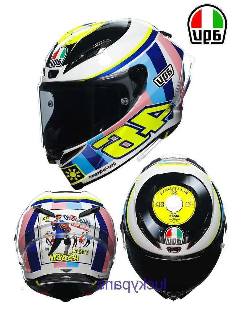 AGV PISTA GP RR ASSEN 2007 Record koolstofvezel helm motorfiets track QXIO