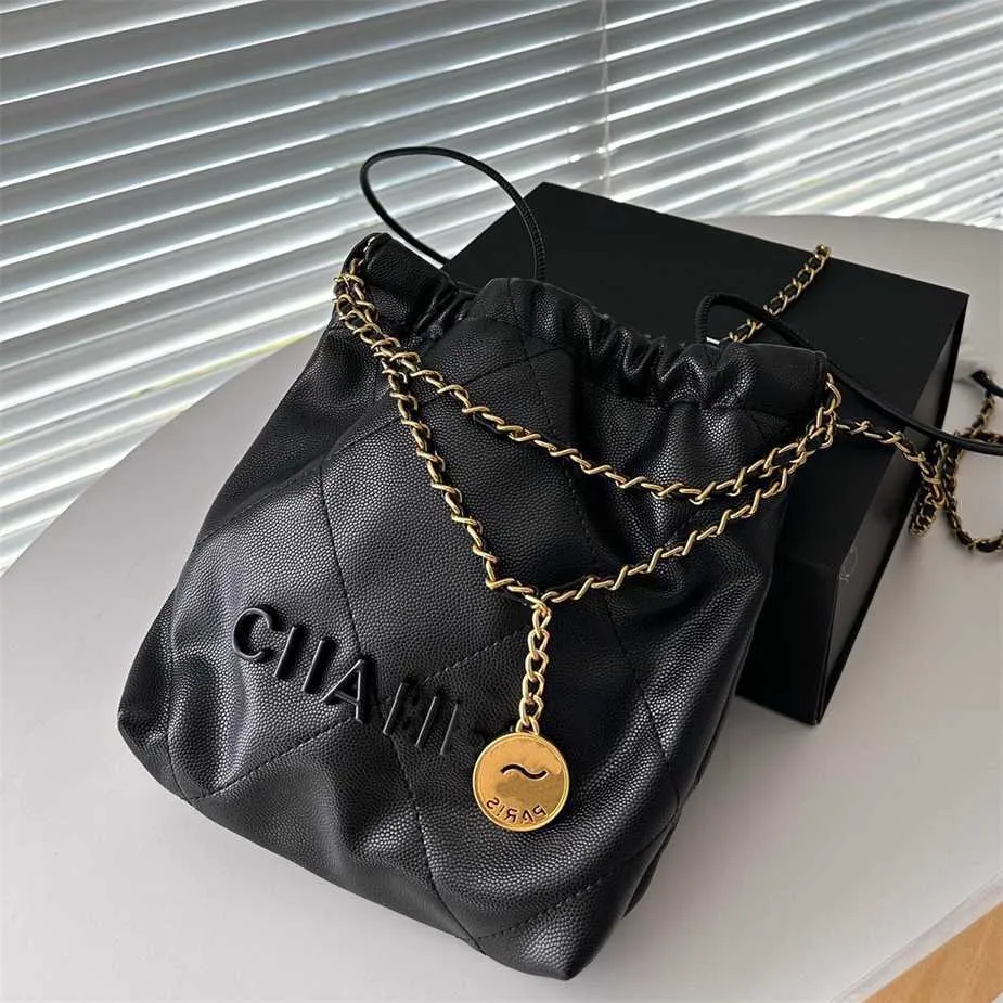 Crossbody BagWomen Drawstring Mini Shopping Luxo Antigo Balde Lixo Banhado A Ouro Vintage Bolsa De Ombro Bolsa Único Designer Bag 3647