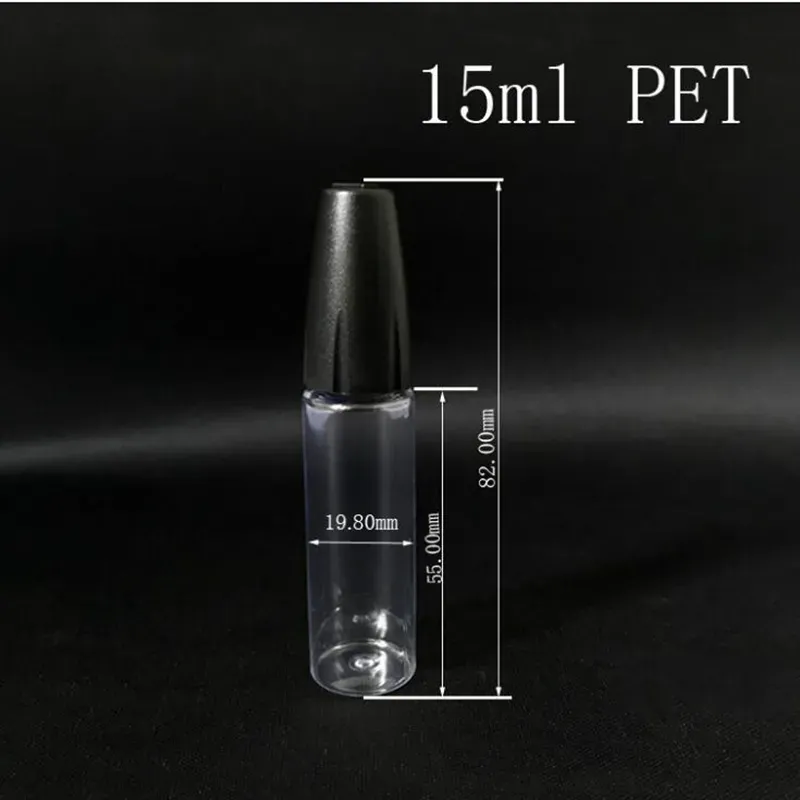 Needle Bottle Plastic Long Thin Tip PET for ELiquid 10ml 15ml Empty E liquid Juice Dropper Bottles with Childproof Cap For Oil