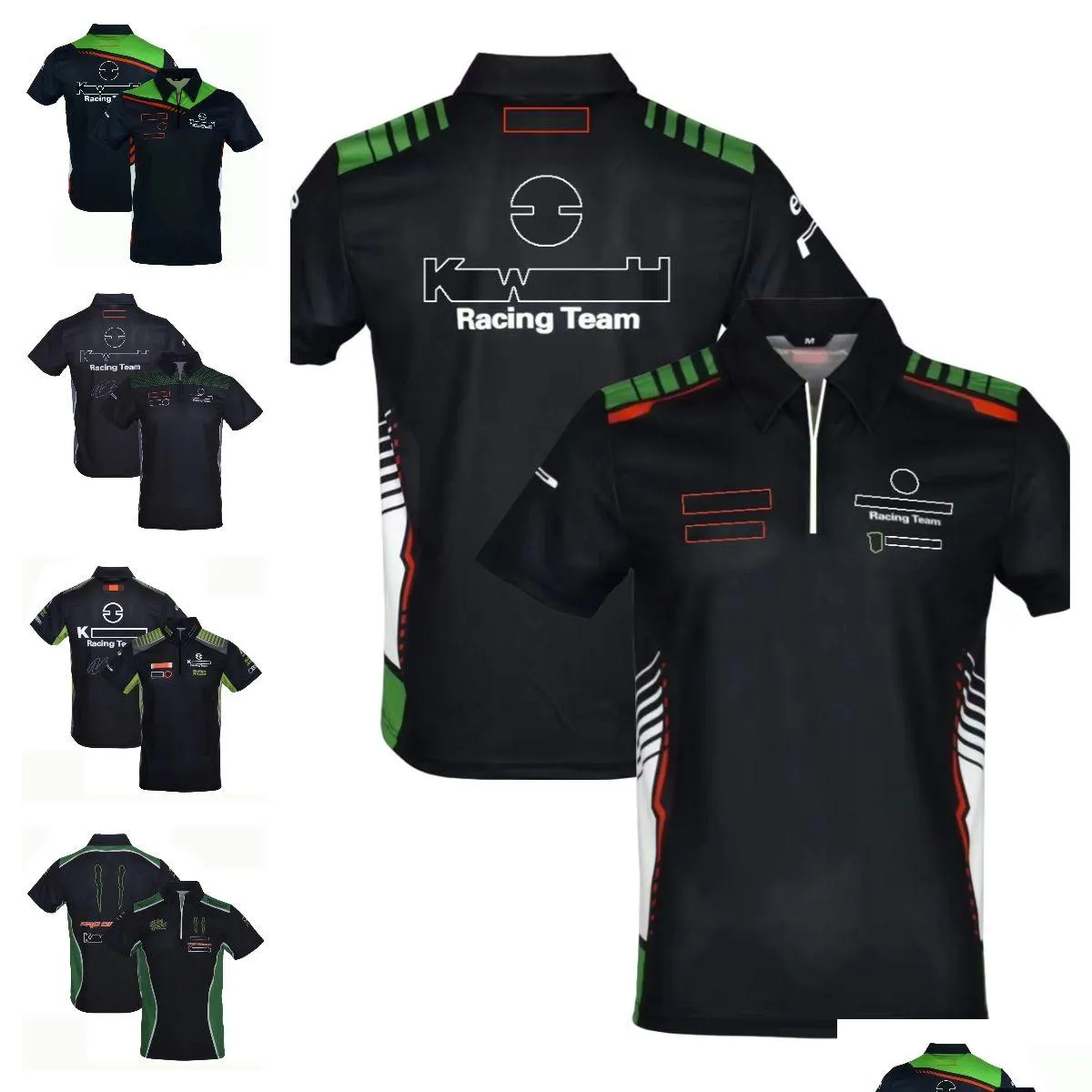 Vestuário de motocicleta Nova fábrica Racing T-shirt Camisa de secagem rápida Equipe meia manga respirável Plus Size Personalização Drop Delivery Aut Othbg