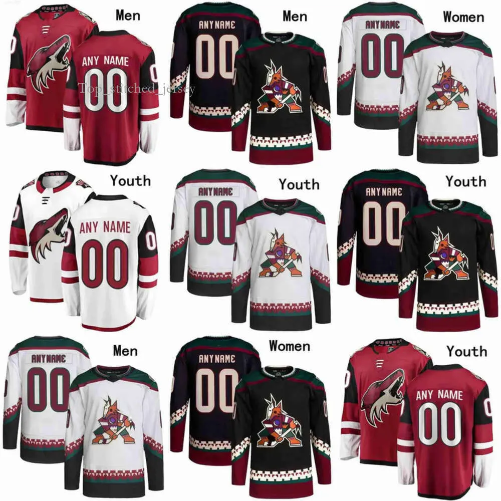 Maillots des Coyotes de hockey de l'Arizona 9 Clayton Keller 8 Nick Schmaltz 72 Travis Boyd 4 Juuso Valimaki 36 Christian Fischer 11 Dylan Guenther 22 Jack Mcbain 38 Liam 5351