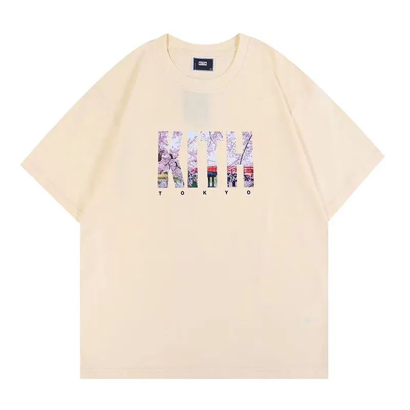 KITH TSHIRT MENS DESIGNER TEE WORKOUT MESSIZED TシャツTシャツ100％コットンビンテージ半袖USサイズZZ28