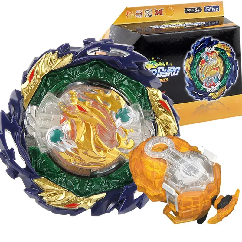 Box -Set B185 VANISH FAFNIR DB Dynamit Battle Spinning Top mit Gold Custom Launcher Kinderspielzeug für Kinder 240119