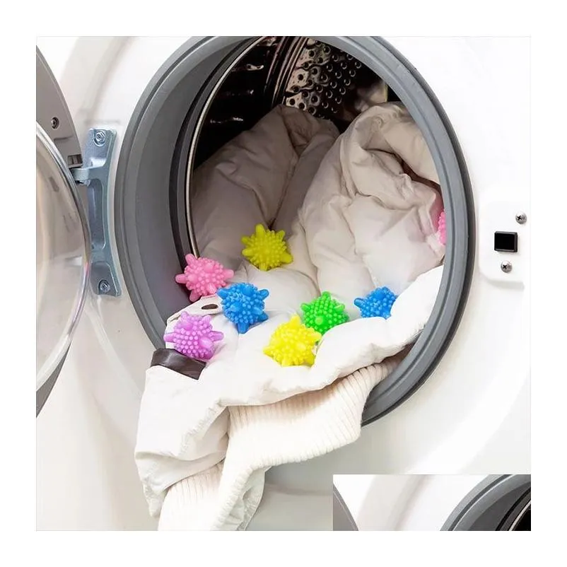 Other Laundry Products Magic Wash Tool Reusable Pvc Dryer Ball For Bathroom Washing Hine Cleaning Drying Fabric Softener Balls Drop Dhe34