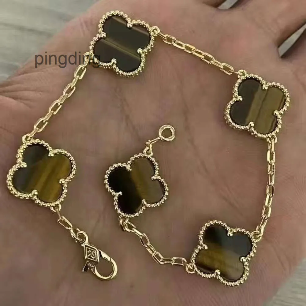 Designer di gioielli Chain Van Van Four Leaf Clover Bracciale Cleef Braccialetti Van Van 925Silver Luxury Brand Design Van Premium Ladies Bracciale