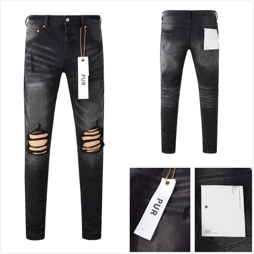 Jeans de créateurs de jeans violets pour jeans jeans de haute qualité jeans de style cool créateur pantalon en détresse biker noir jean jean slim fit moteur