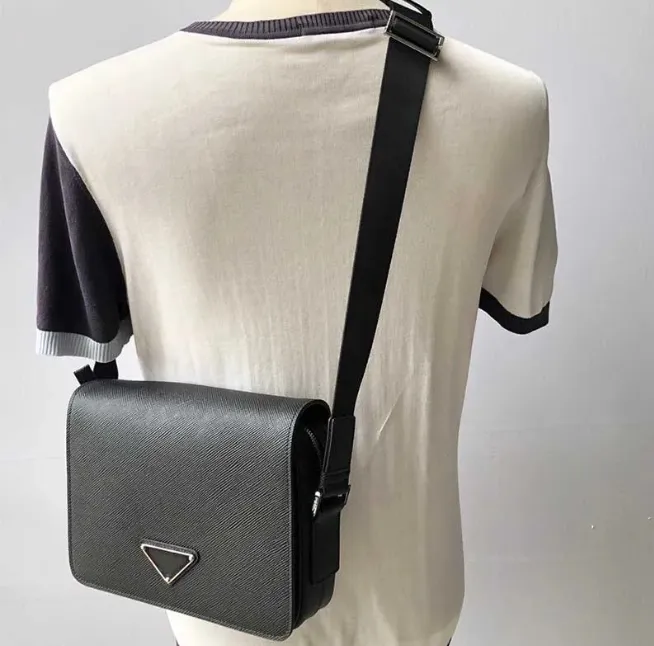 Borsa a tracolla da uomo in pelle e scatola di borse a tracolla di alta qualità firmate Borsa pochette da lavoro casual universale classica moda