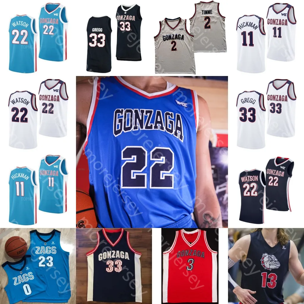 Gonzaga Bulldogs Basketball Jersey Mens Youth Sizes, Polyester