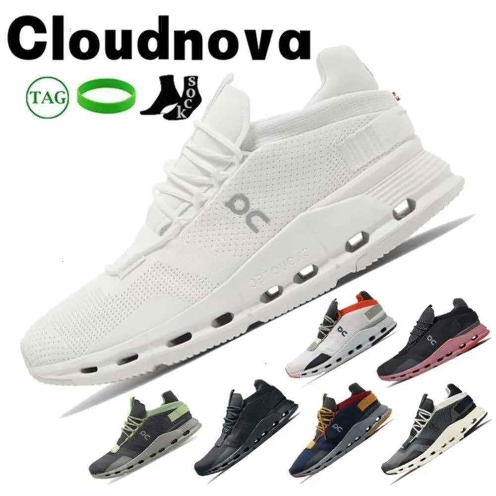 op schoen On New Cloudnova Hardloopschoenen Heren Dames Sneakers Zwart Eclipse Demin Ruby Eclipse Rose Iron Leaf Zilver Oranje Triple Wit Dames Heren T